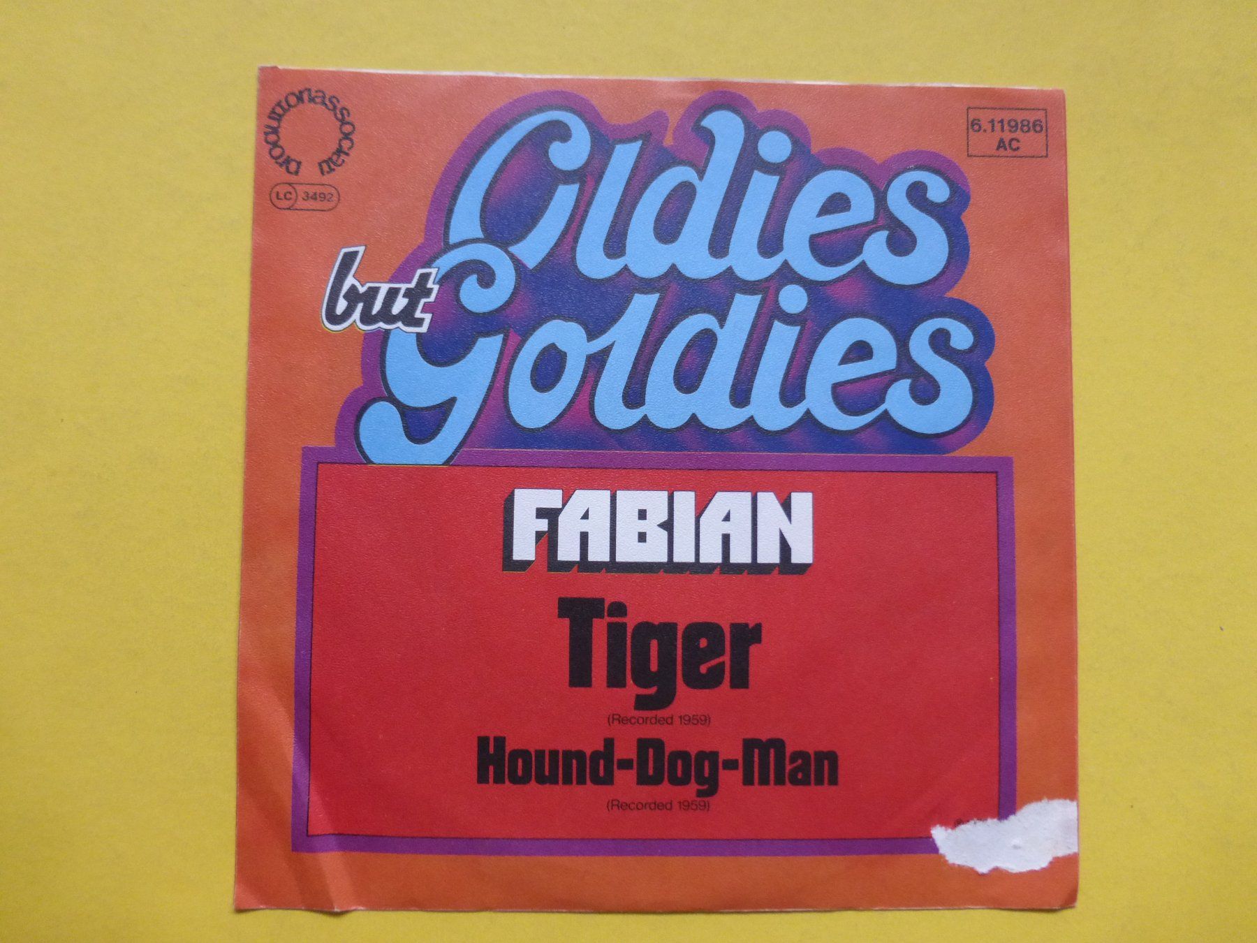 Dischi in vinile: Fabian – Tiger – Usato da Zürich venduto da Swiss57 1