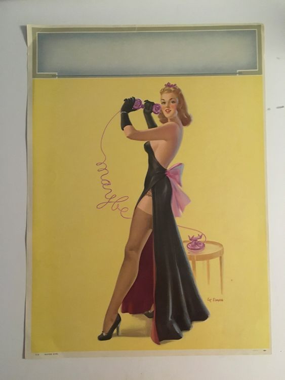 🟡sexy 1940s Pin Up Poster By Art Frahm Gossip Girl 🎄 Comprare Su Ricardo