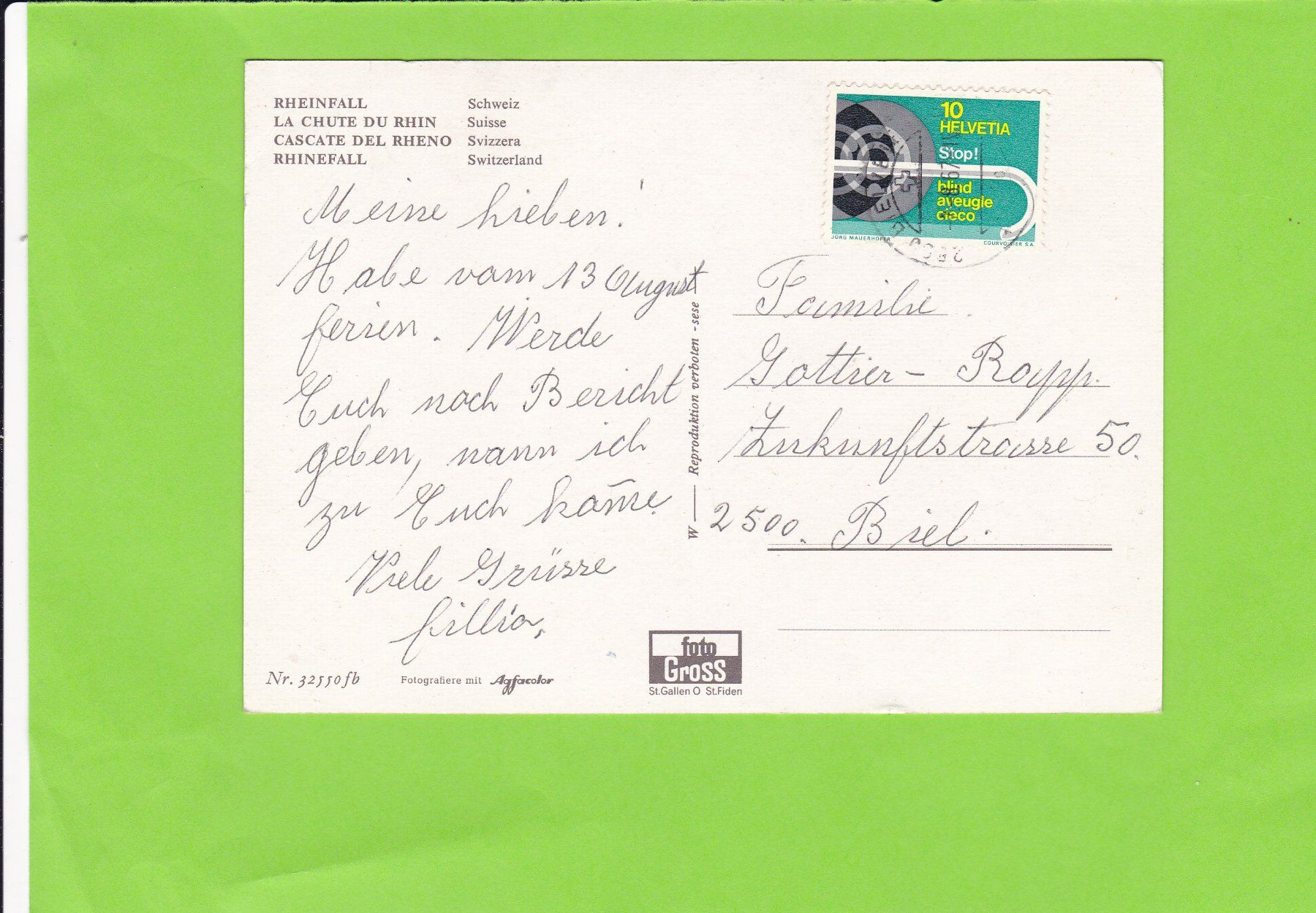 Cartes postales: Rheinfall – D'occasion à St. Peterzell par neckertal 1