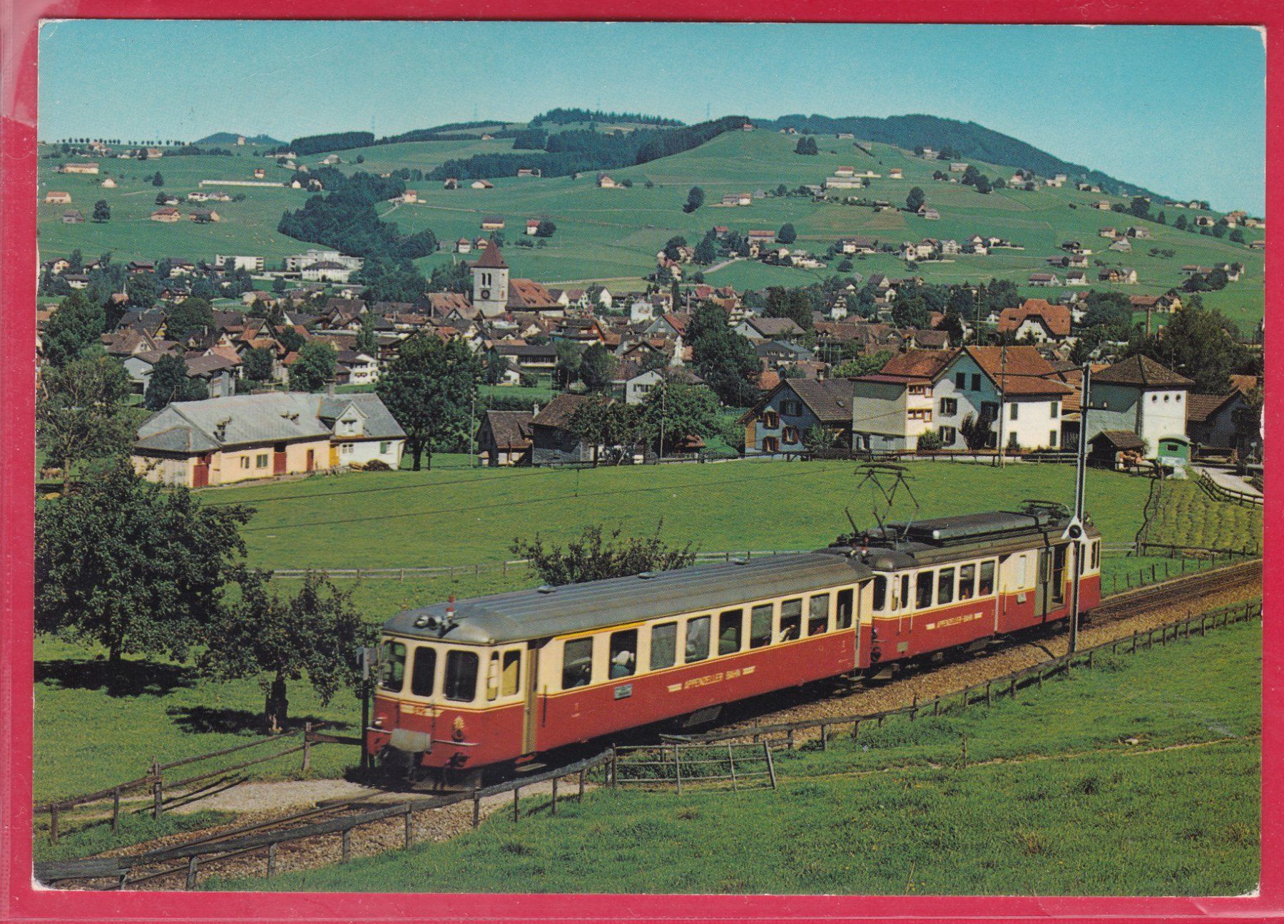 Cartoline postali: APPENZELL MIT BAHN, 11.8.1978 – Usato da Oberrieden venduto da Gebirgsstelze