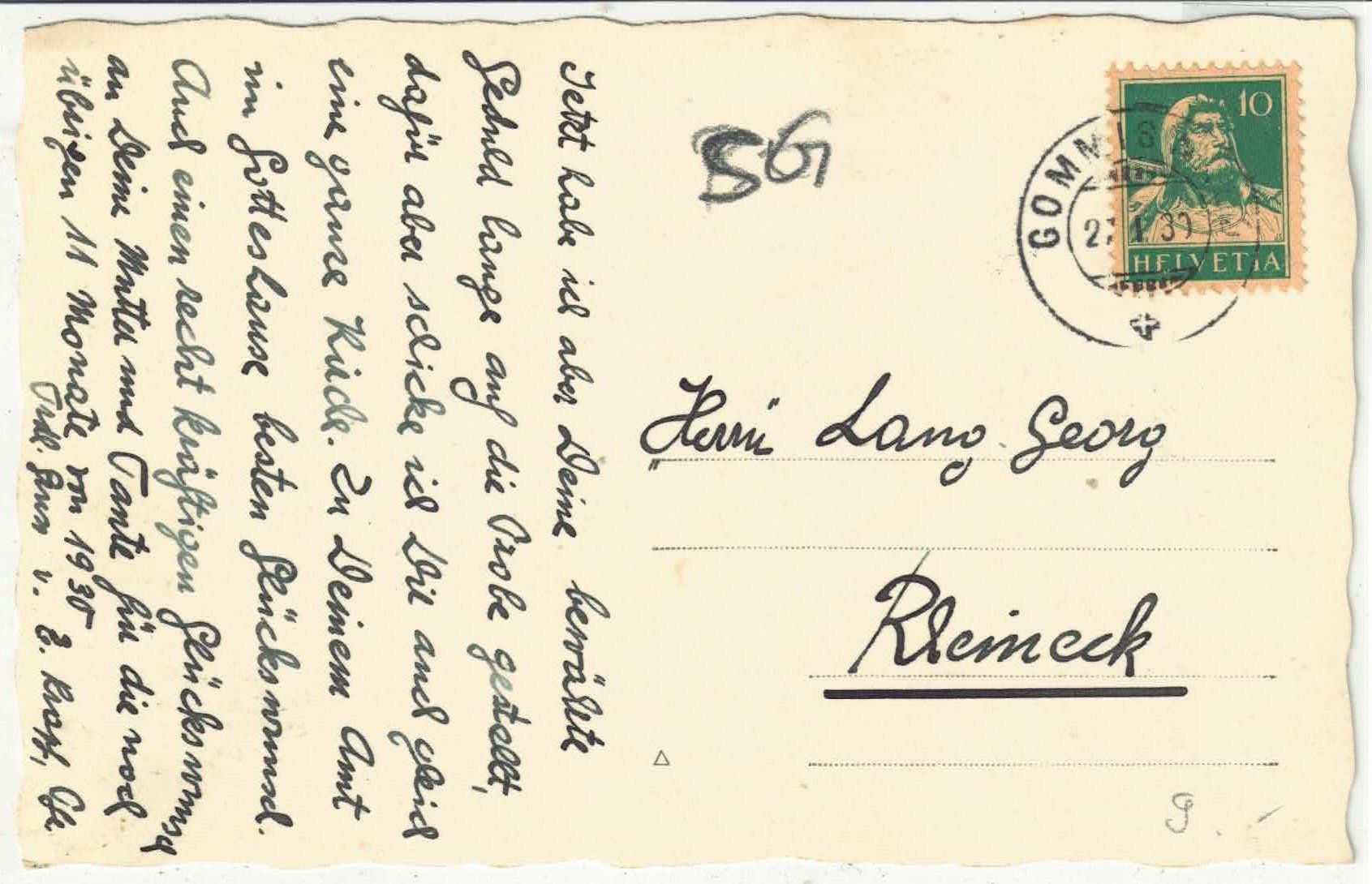 Cartoline postali: Gommiswald - Kirche – Usato da Ettingen venduto da Kartenplanet 1