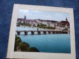 Basel,Foto,alte Rheinbrücke,Confiserie Koch,Apotheke Huber