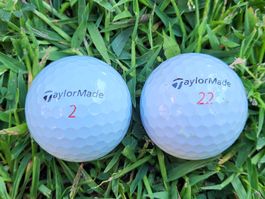 2 Golfbälle Taylor Made × Golfspiel Ball Golfsport
