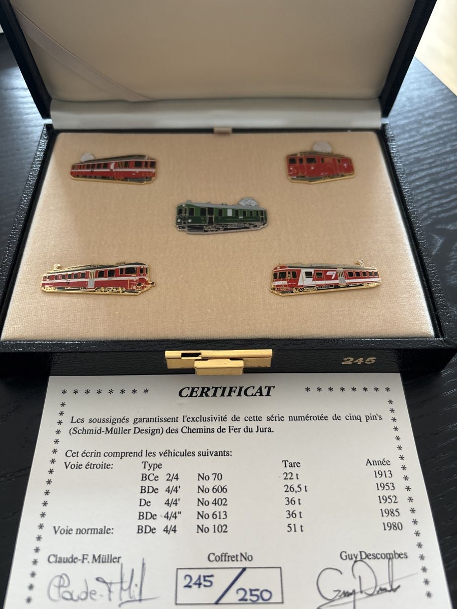 SBB/CFF/FFS Placchette & Badge: Seltenes CJ Set Schmid Müller 250 Stück – Usato da Uetendorf venduto da hoisle 2