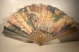 Éventail collection Scène galante style Louis XVI (c. 1900)