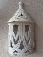 Windlicht für Hauswand weiss vintage