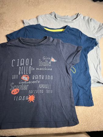3 T-Shirts von Vertbaudet, Gr. 86, Top Zustand!