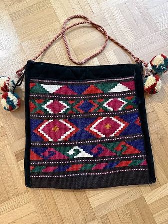 Vintage Handgewebte Kilim Tasche / Ethno Boho Umhängetasche 