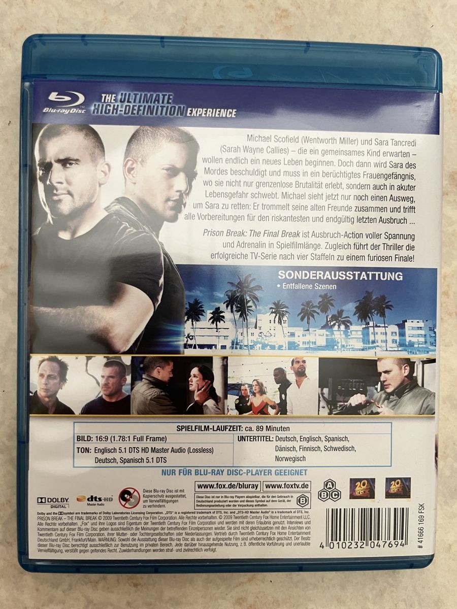 Alle DVDs: Prison Break The Final Break Blu-ray  – Gebraucht aus Au ZH von Paninifieber26 1
