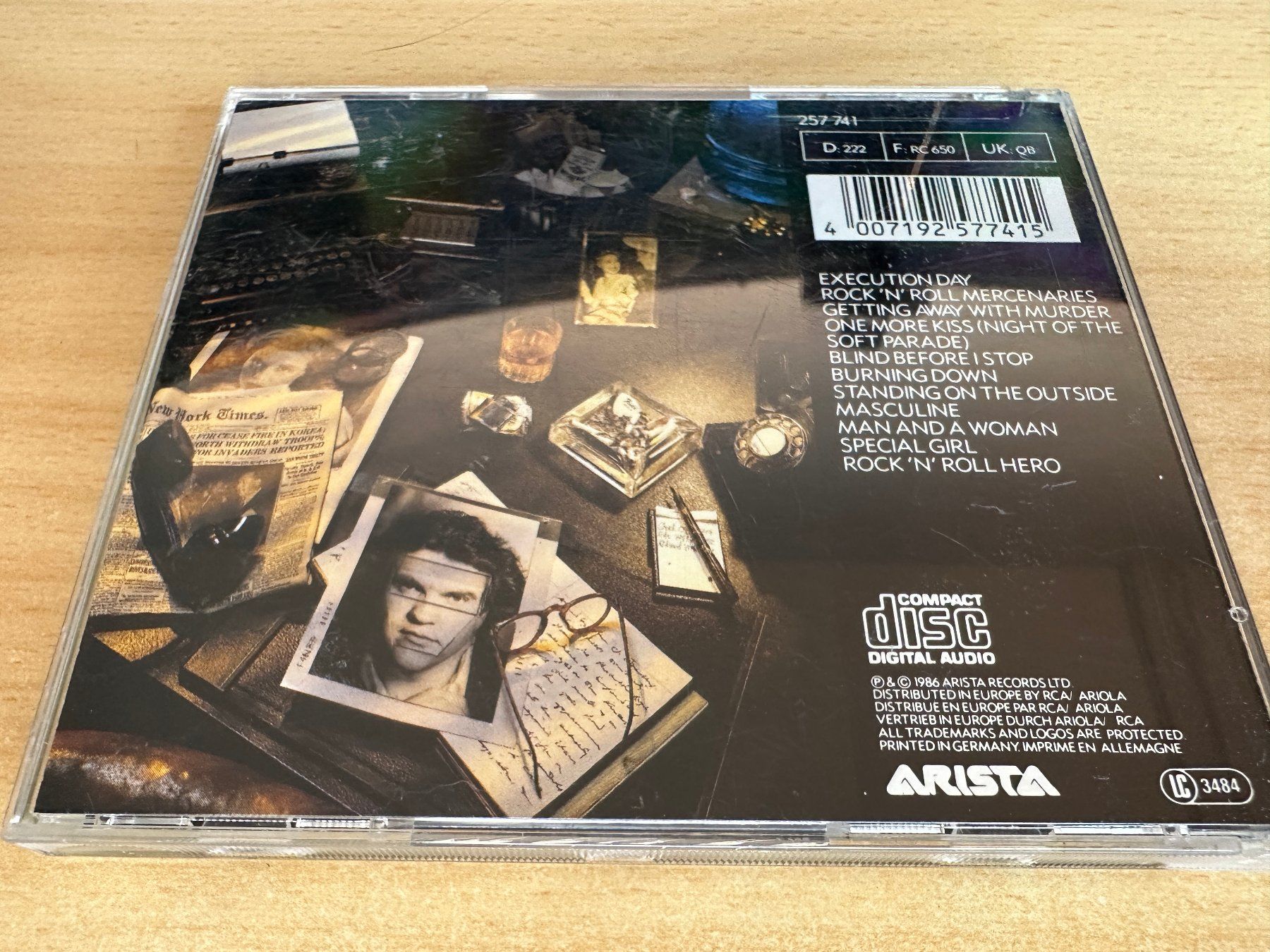 CD: E2 Meat Loaf – Blind Before I Stop – Usato da Rikon im Tösstal venduto da Alpenmutz 1
