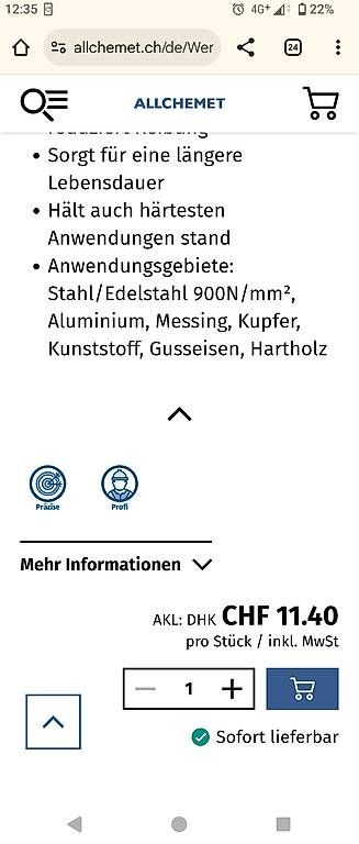 Tutti gli attrezzi: Stufenbohrer 4-12mm Technocraft HSS – Usato da Dachsen venduto da PhantomDMOD 1