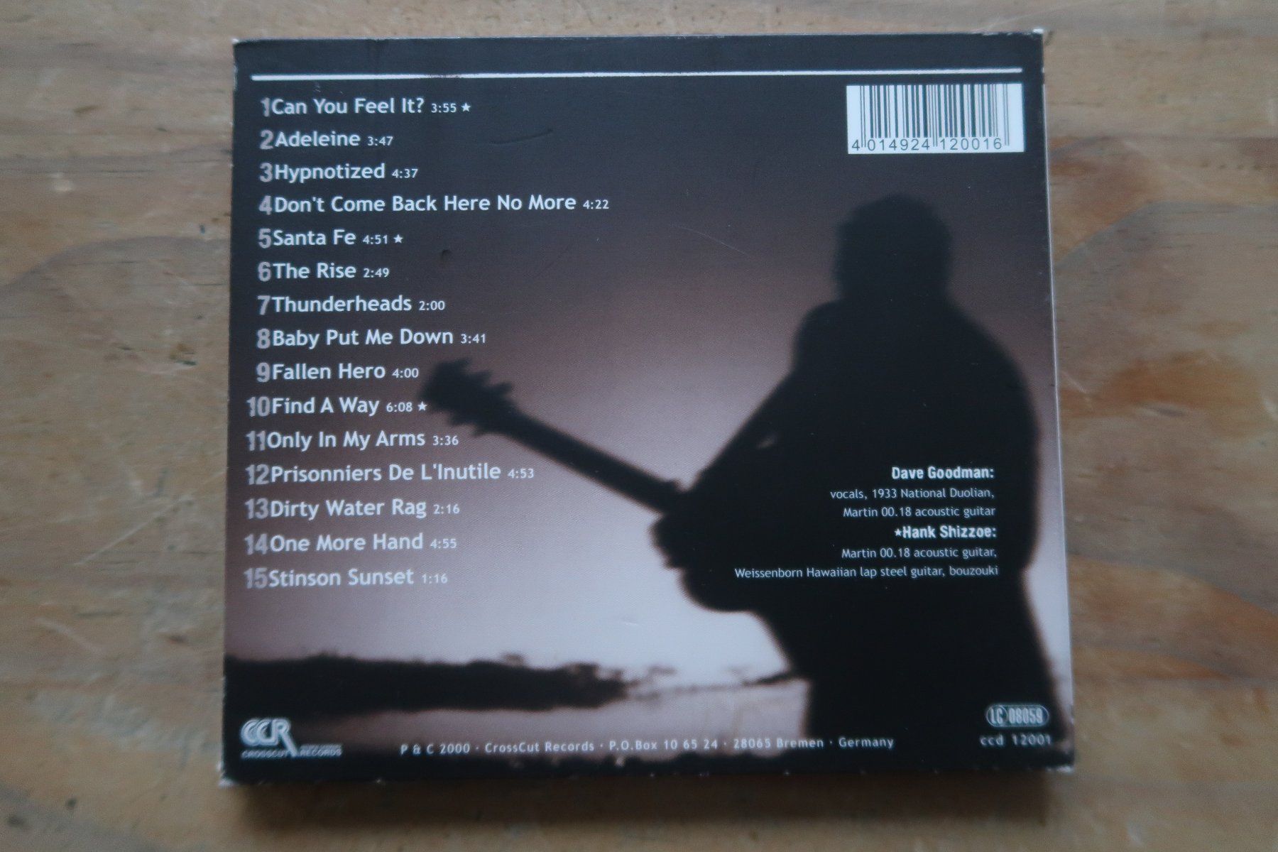 CDs: DAVE GOODMAN - ROADBOOK RHYMES - CD – Gebraucht aus Basel von Patiscat 1