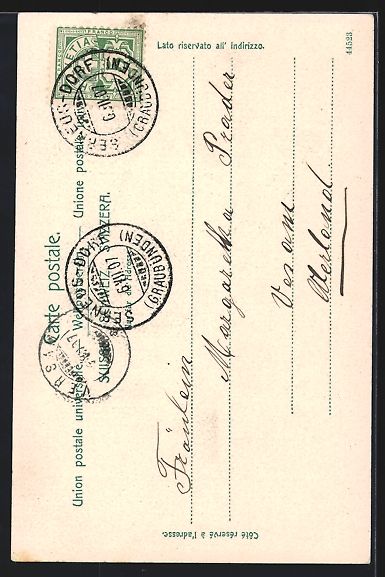Cartoline postali: AK Luzern, Hofkirche, 1907 – Usato da Berlin venduto da bartko-reher 1