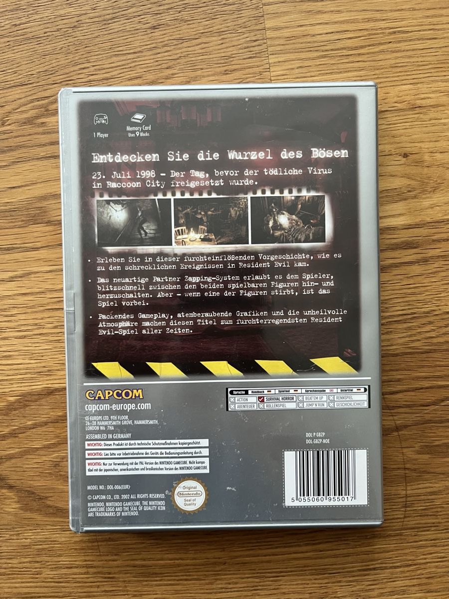 Jeux: Resident Evil Zero - Gamecube – D'occasion à Baden par tob_t8gw 1