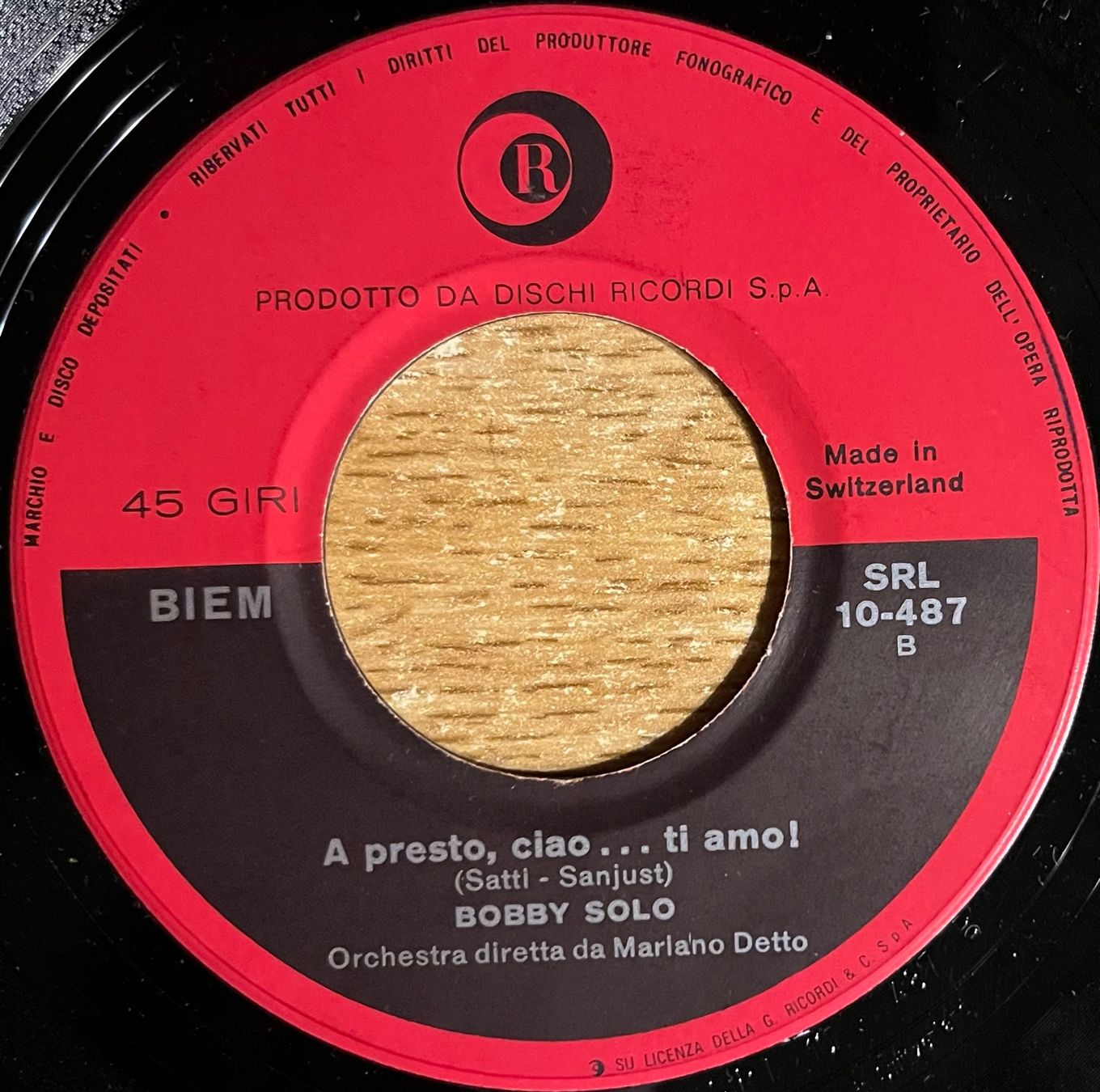 Dischi in vinile: BOBBY SOLO - SIESTA – Usato da Bussigny venduto da vinyl-pas-cher 2