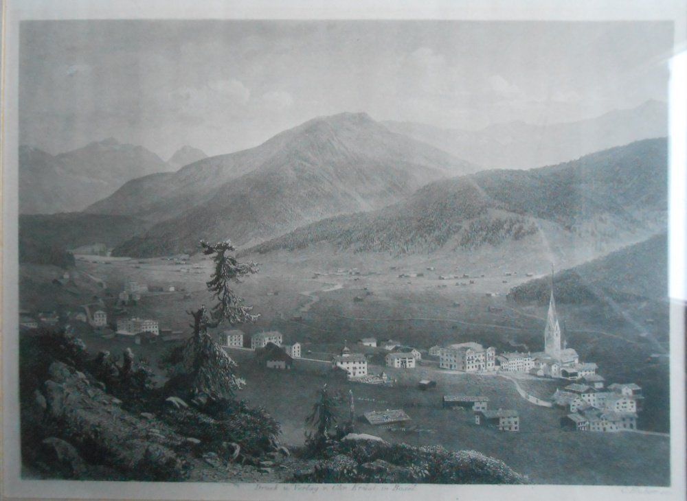 Incisioni: Davos. Ansicht von ca 1850. – Usato da Basel venduto da Domba
