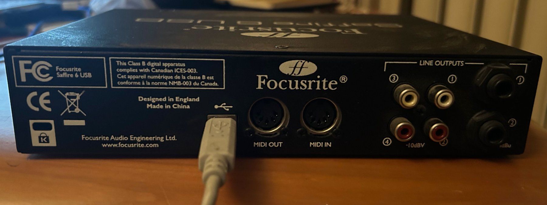 Focusrite Attrezzatura per studi di registrazione: Focusrite Saffire 6 USB Audio Interface for Windows PC – Usato da Gelterkinden venduto da richkirk922 2