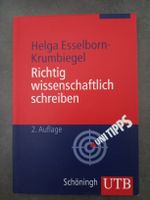 Richtig wissenschaftlich schreiben - Esselborn-Krumbiegel