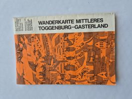 Wanderkarte Mittleres Toggenburg Gasterland Blatt 2513