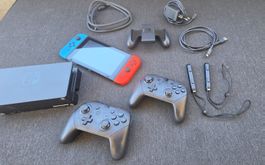 Nintendo Switch Set – Inkl. Dock, 2x Pro Controller&Zubehör