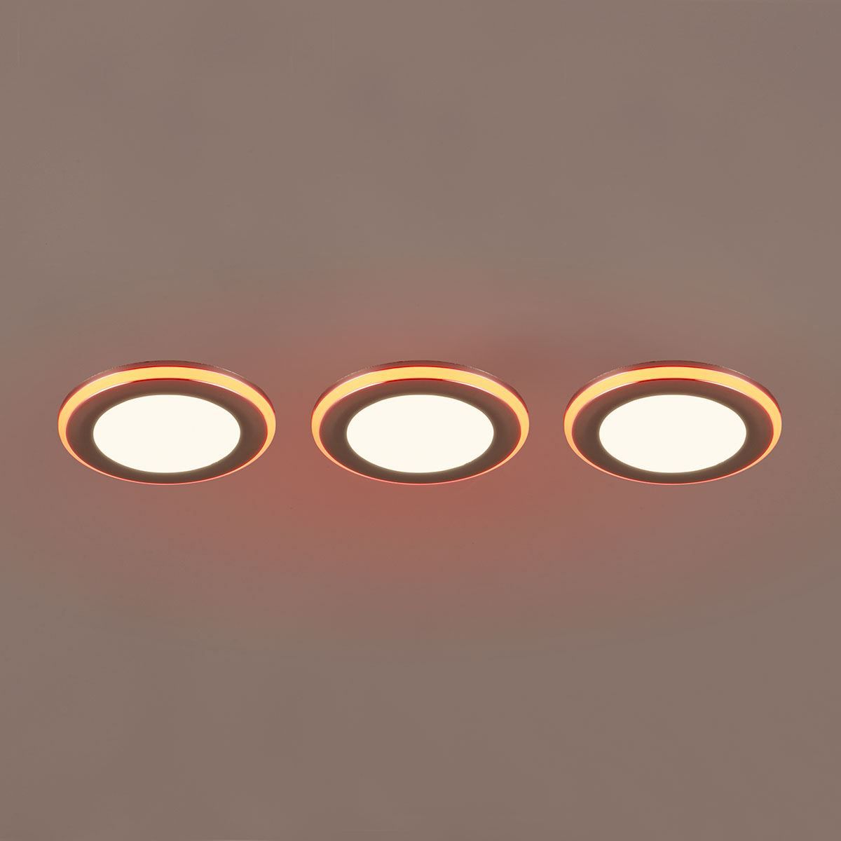 Lampade: LED Einbauleuchten, 3er Set, 8 cm Ø – Nuovo (secondo la descrizione) da Kreuzlingen venduto da Smart-Light 2