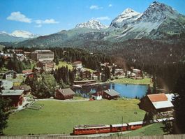 Arosa, Untersee mit Chur-Arosa-Bahn