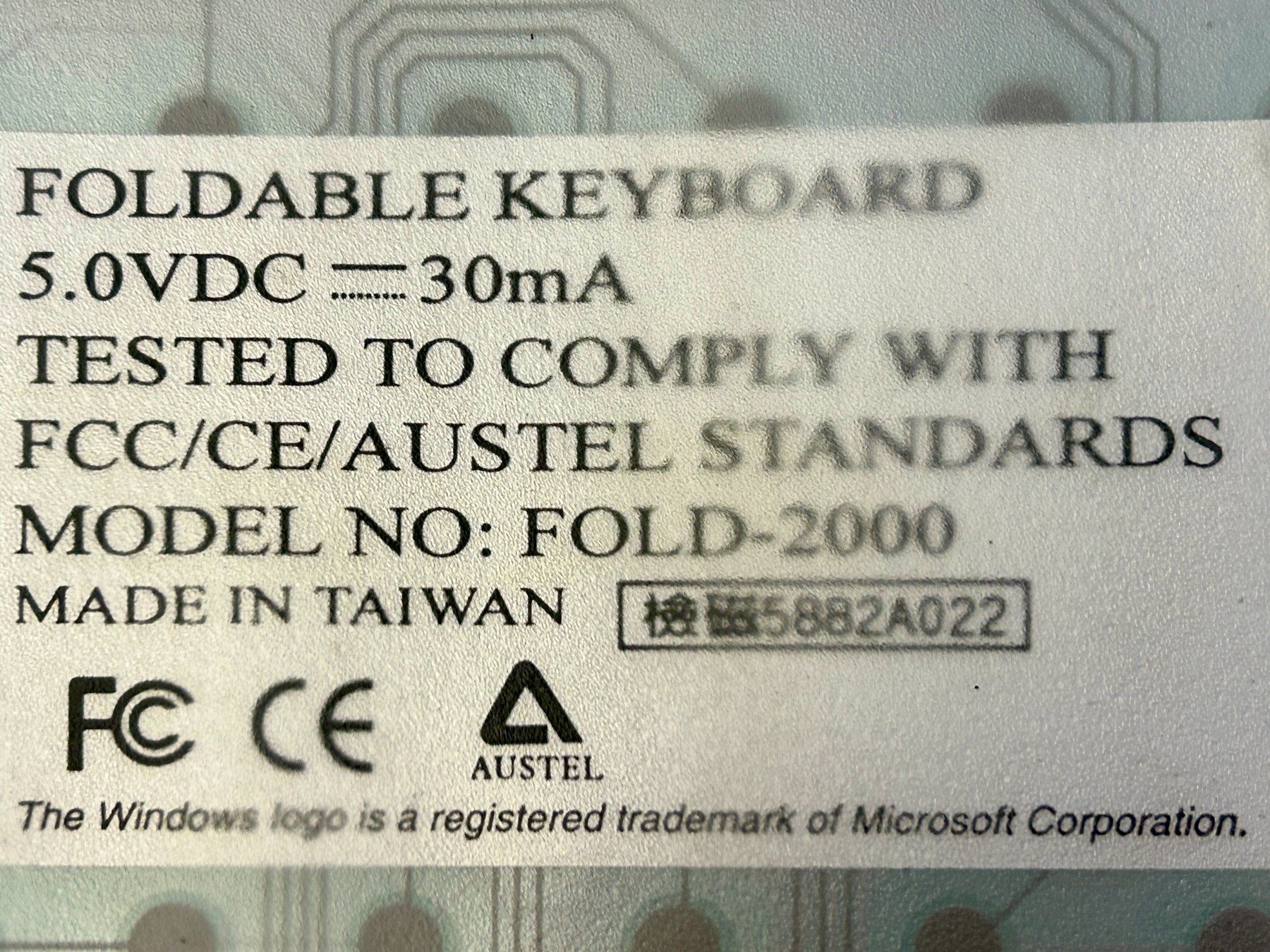 Tastaturen: Clavier Flottant Foldable Keyboard PC Apple? Original Qwerty – Gebraucht aus Cointrin von vrossi 2