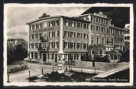 AK Pontresina, Das Hotel Bernina, 1918