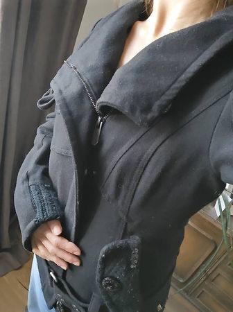 Superwarme Winterjacke in schwarz