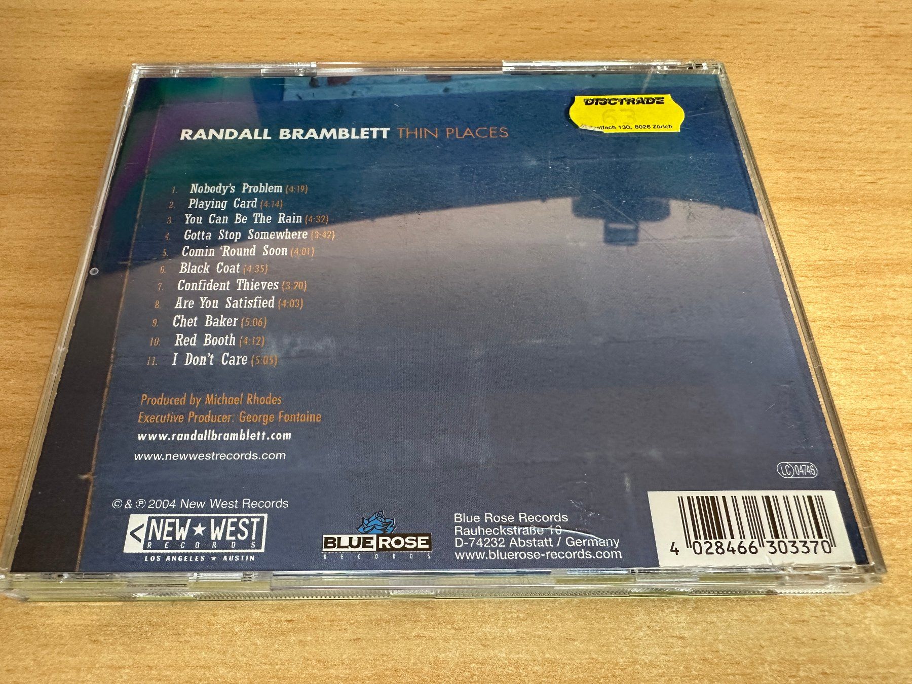 CD: Randall Bramblett – Thin Places – Usato da Rikon im Tösstal venduto da Alpenmutz 1