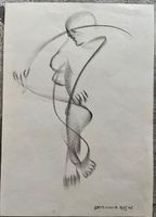 Rajne Dangova (1945)  Original  Skizze Zeichnung signiert