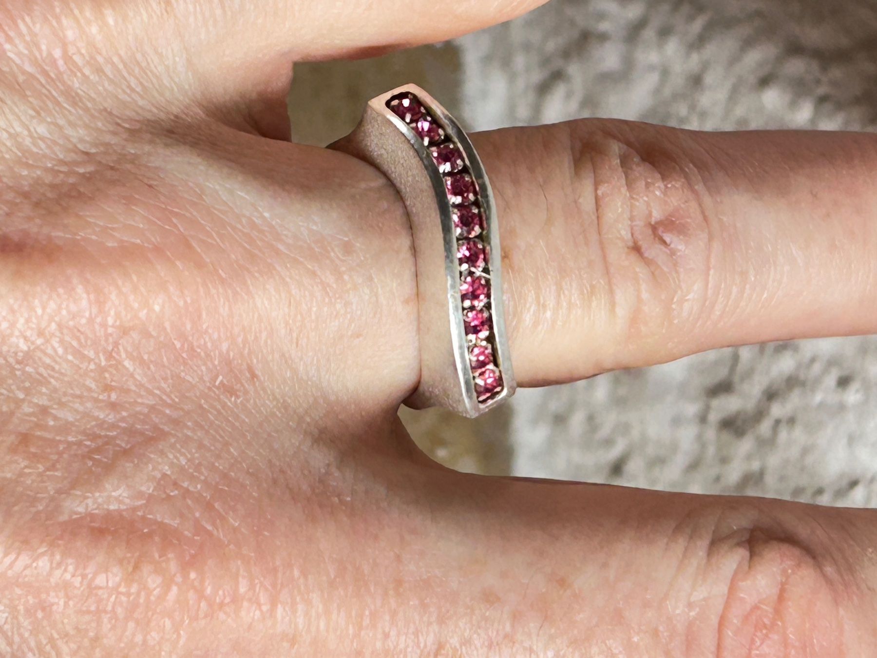 Anelli: Silberring grün/rosa/weiss SWING LINE – Nuovo e nell'imballaggio originale da Dittingen venduto da Bijoubelle 2