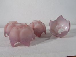 4 Lampen - Gläser / Gloschen