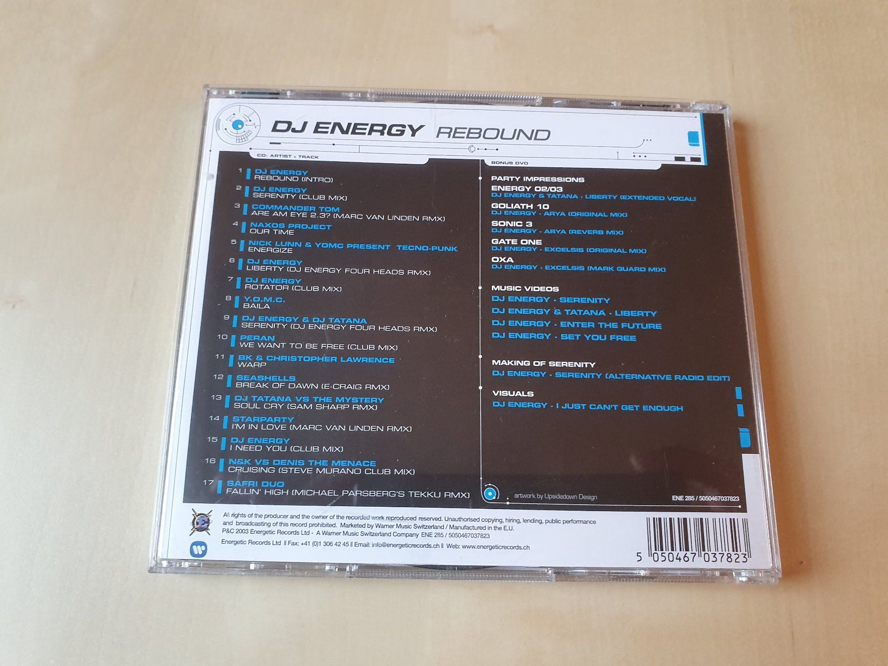 CD: DJ Energy Rebound – Usato da Stansstad venduto da collectorsshop 1