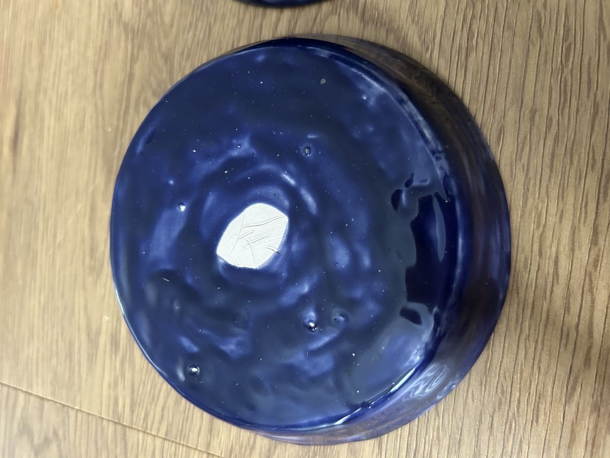 Teller: Unique Indigo Glazed Ceramic small Bowl Set - Modern Desig – Gebraucht aus Genève von Noemie.wrmsi 2
