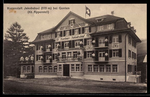 Ansichtskarten: Jakobsbad bei Gonten, Kuranstalt Jakobsb – Gebraucht aus Berlin von bartko-reher