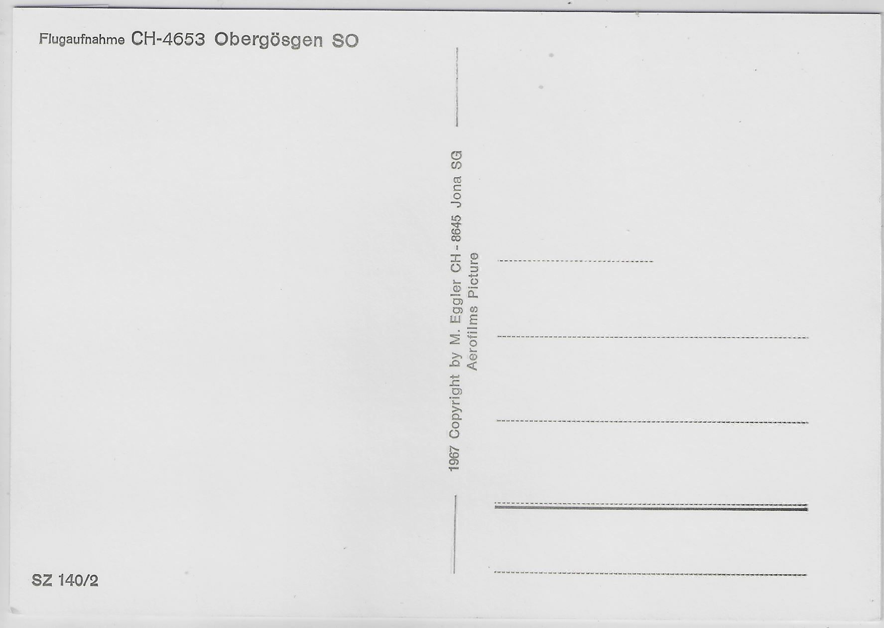 Cartoline postali: Flugaufnahme Obergösgen SO – Antico da Ettingen venduto da Kartenplanet 1