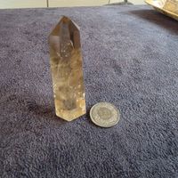 ☀️ Citrine naturelle – cristal avec pointe polie
