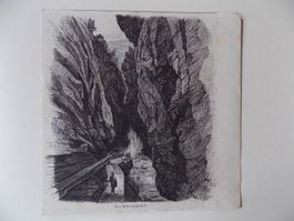 Der Taminaschlund Xylographie