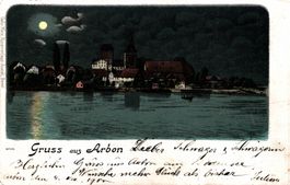 Gruss aus Arbon. Mondschein-Litho