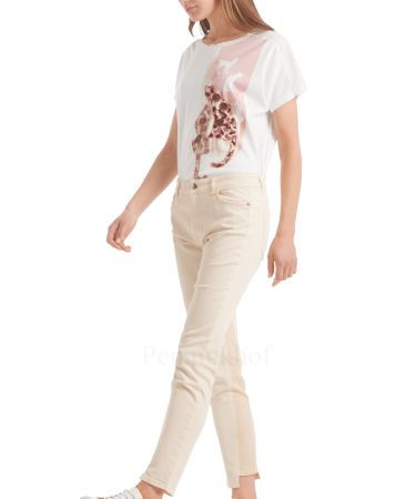 Marc Cain Jeans Hose  beige Gr 36 N2 Sommer Neu