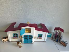 Schleich Pferdehof mit Zubehör guter Zustand