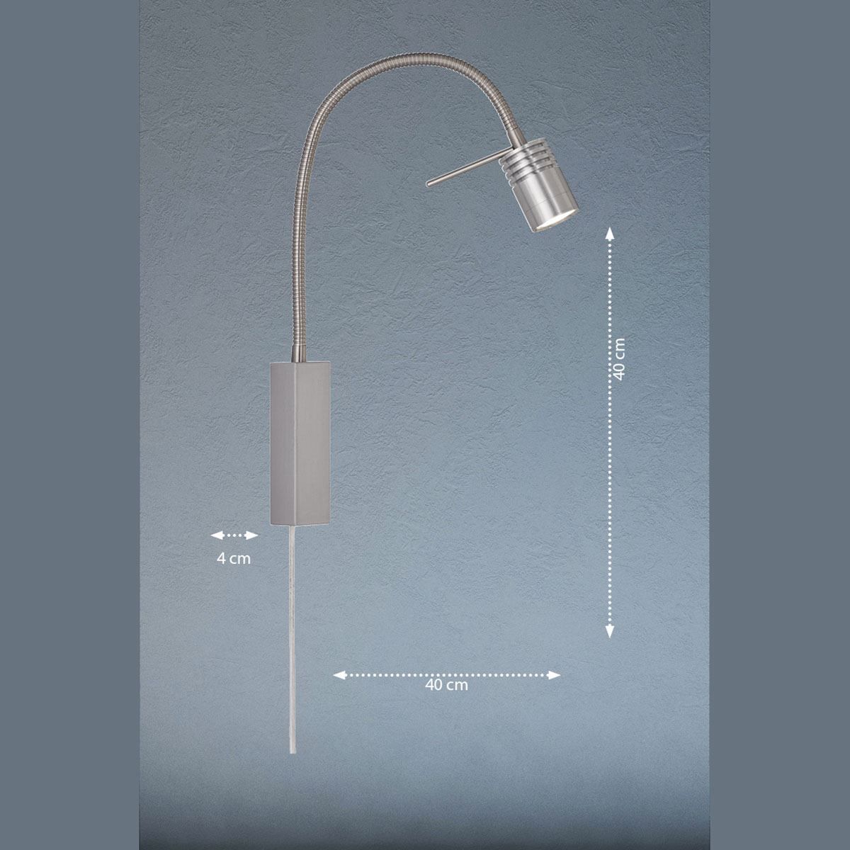 Lampade: LED Wandleuchte, Leselicht, 40 cm Höhe – Nuovo (secondo la descrizione) da Kreuzlingen venduto da Smart-Light 1