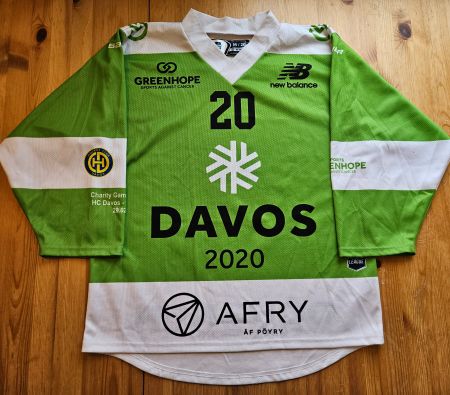 HC Davos SCRJ Trikot Charity Game Greenhope 2020 Grösse M