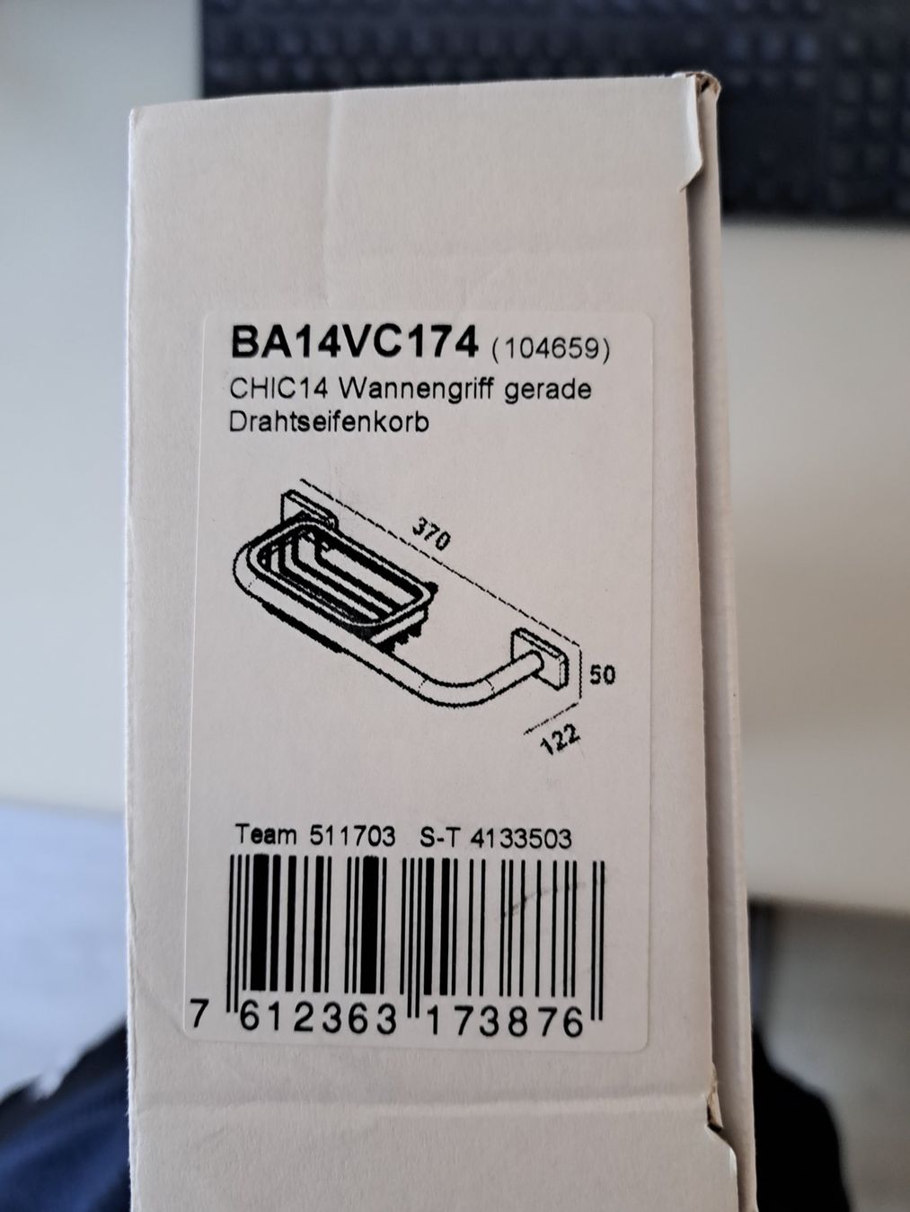 Supporti a parete: Bodenschatz BA14VC174 Wannengriff – Nuovo e nell'imballaggio originale da Tegerfelden venduto da Spick67 1
