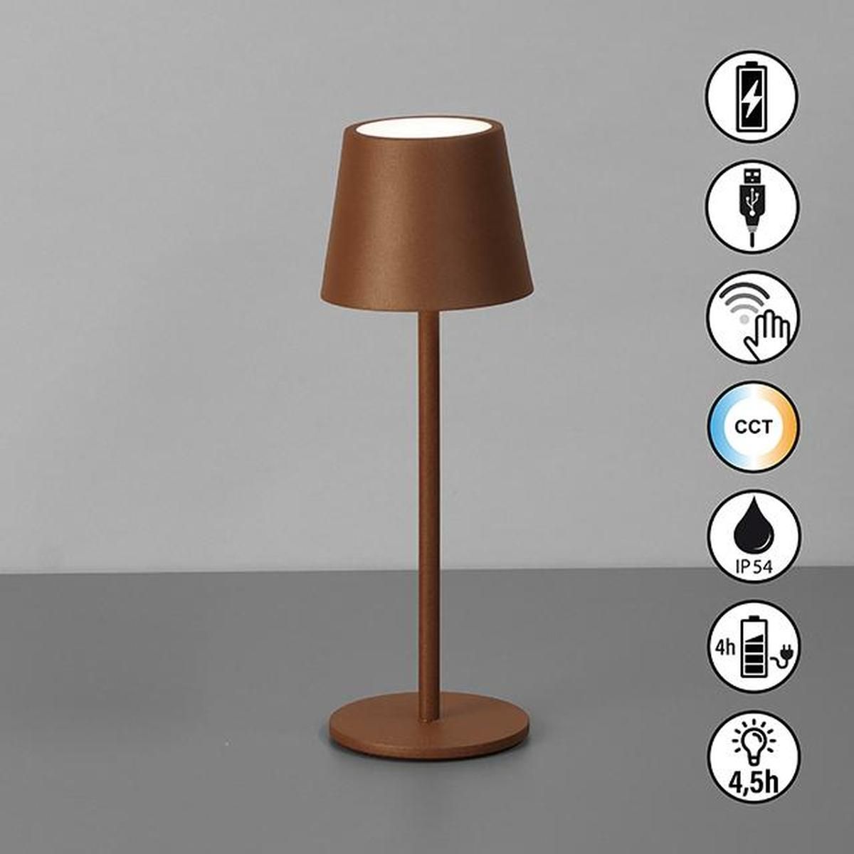 Lampen: LED Aussen Tischleuchte Akku, 28 cm Höhe – Neu (gemäss Beschreibung) aus Kreuzlingen von Smart-Light