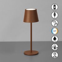 LED Aussen Tischleuchte Akku, 28 cm Höhe