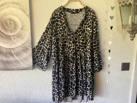 SALE Kleid mit Tiermuster, Grösse ca. L