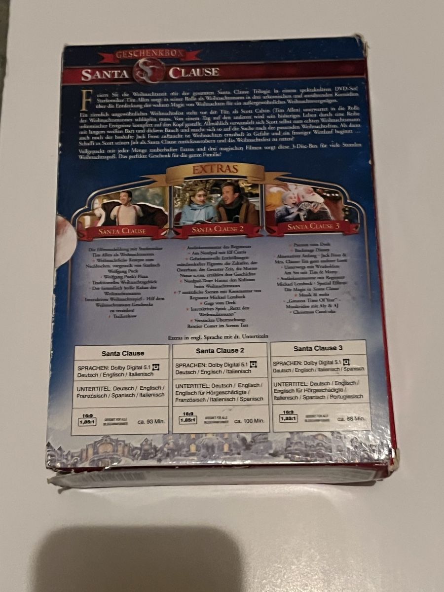Tutti i DVDs: Santa Clause Trilogie DVD Box – Usato da Bern venduto da hispano74 2