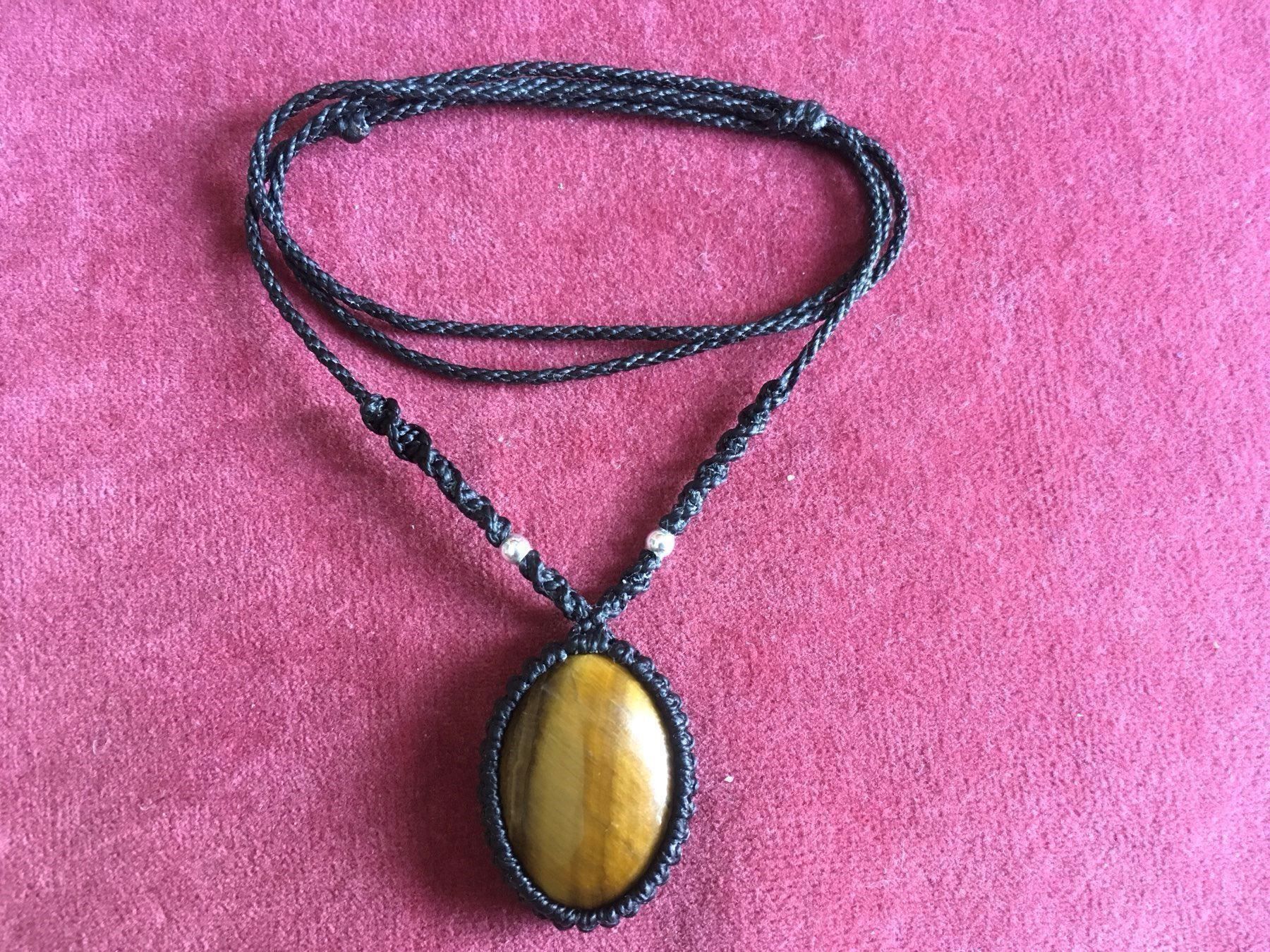 Catenine: Tigerauge  aus Brasilien – Nuovo e nell'imballaggio originale da Zürich venduto da MEVAS-Schmuck